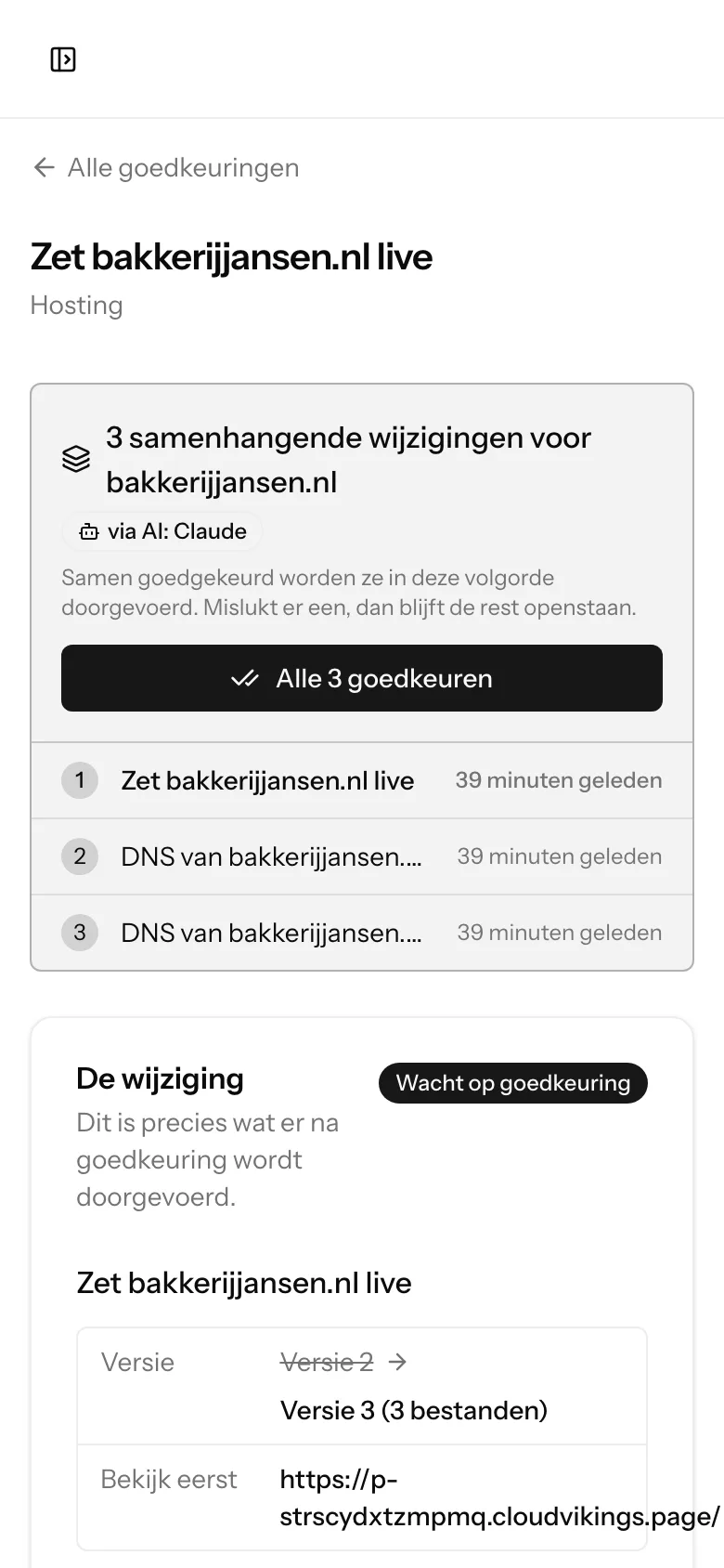 Een voorstel van een AI-assistent goedkeuren op een telefoon